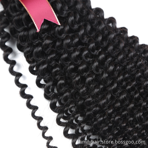 Unprocessed Wholesale Bundle Virgin Hair Vendors,100% Human Hair Virgin Brazilian Cuticle Aligned Hair Kinky Curly Bundles